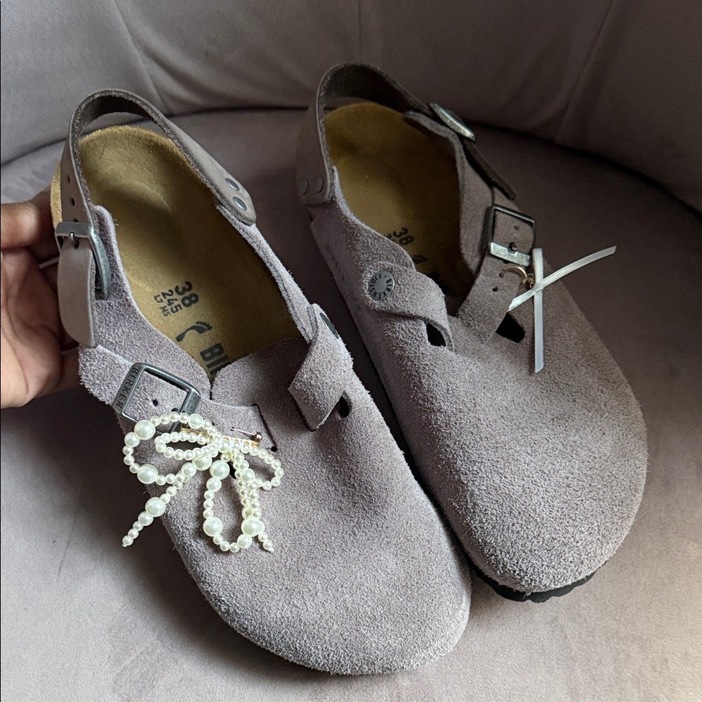 Birkenstock Tokio Clogs faded purple